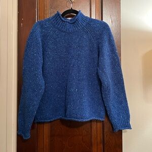 Toast Orla Donegal Wool sweater in Storm Blue, size M